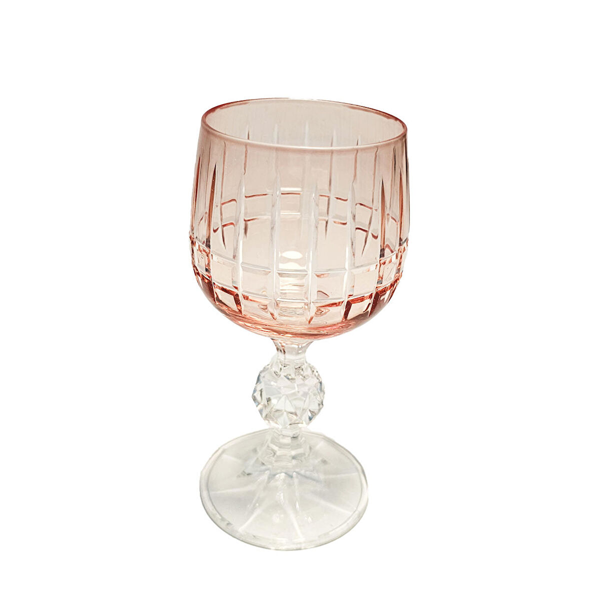 Leonarte Casa Menşeli Bohemia Lime 1 Adet Pembe Renk Kristal  Kadeh Bardak Takımı